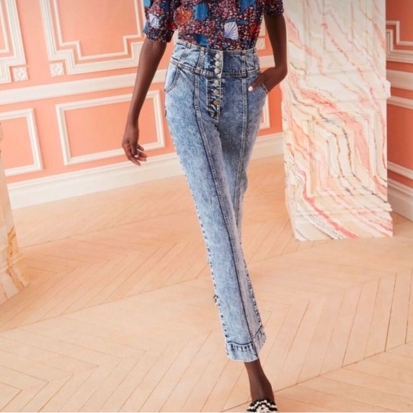 Ulla Johnson Ellis Jean Acid Wash Size 4 - Picture 1 of 9